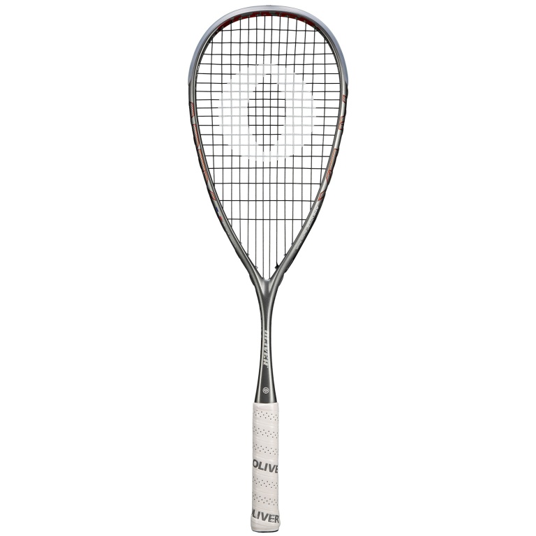 OLIVER Rakieta do squasha Apex 5.0 Champion Edition (125g/zrównoważona) srebrna - naciągnięta -